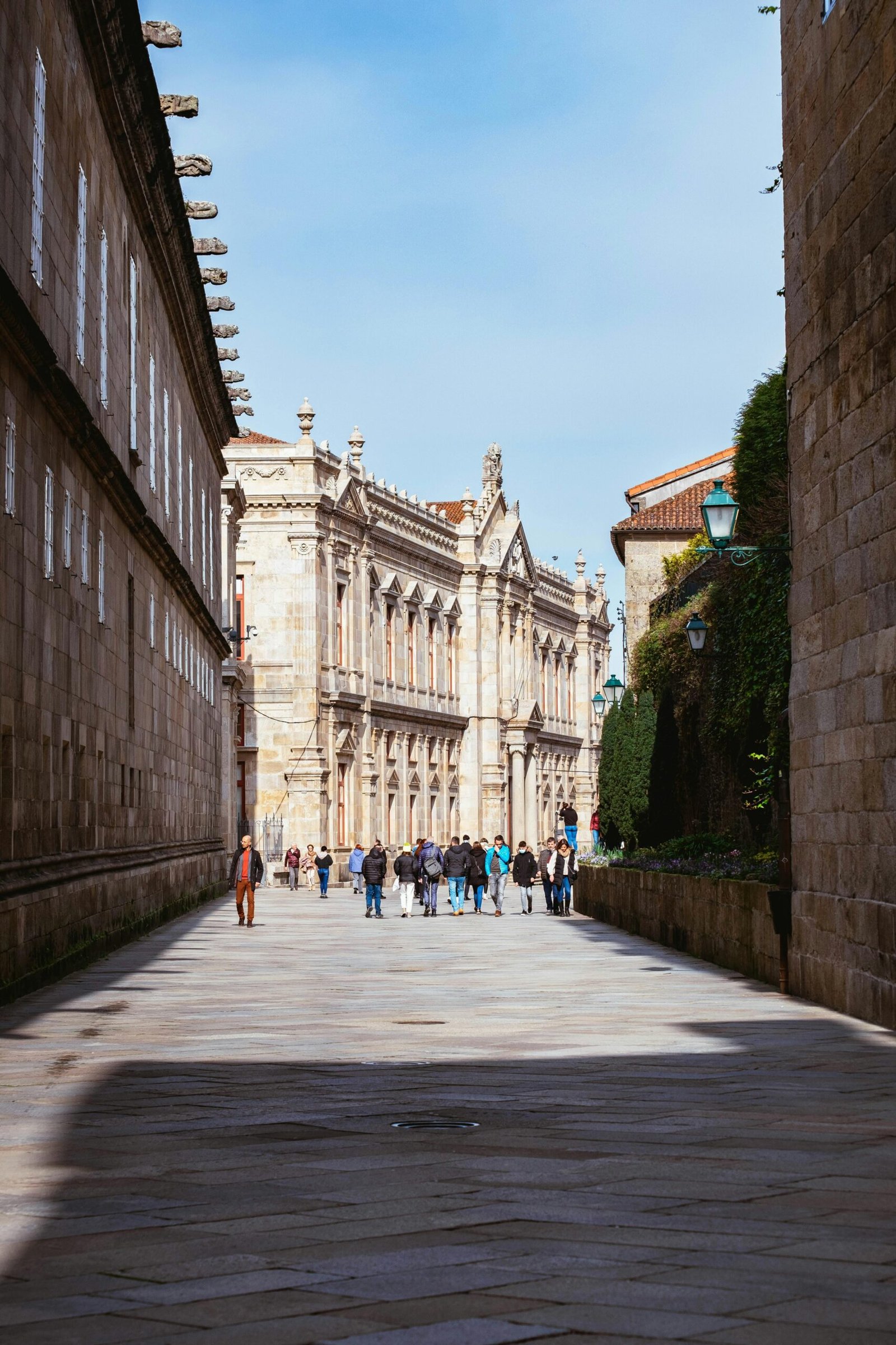 Explore the historic architecture and lively streetlife of Santiago de Compostela, Spain.